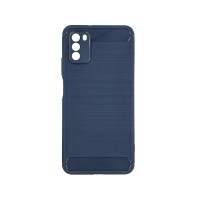 Θήκη Σιλικόνης Carbon TPU Fiber Brushed Xiaomi Poco M3 Μπλε