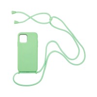 Θήκη Σιλικόνης με Κορδόνι CarryHang Sonique Apple iPhone 13 Πράσινο Ανοιχτό