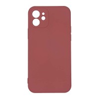 Θήκη Σιλικόνης My Colors Sonique Apple iPhone 12 Μπορντό Ανοιχτό