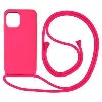 Θήκη Σιλικόνης με Κορδόνι CarryHang Sonique Apple iPhone 13 Φούξια