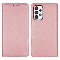 Θήκη Πορτοφόλι Vintage Magnet Wallet Sonique Samsung Galaxy A73 5G Ροζ Χρυσό