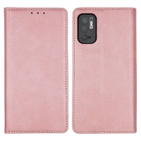 Θήκη Πορτοφόλι Vintage Magnet Wallet Sonique Xiaomi Redmi Note 10 5G / Poco M3 Pro 5G Ροζ Χρυσό