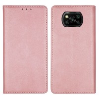 Θήκη Πορτοφόλι Vintage Magnet Wallet Sonique Xiaomi Poco X3 NFC / Poco X3 Pro Ροζ Χρυσό