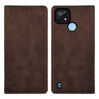 Θήκη Πορτοφόλι Vintage Magnet Wallet Sonique Realme C21 Καφέ
