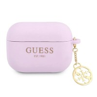 Θήκη Σιλικόνης Guess Charm Collection για AirPods 3 Μωβ