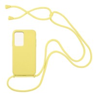 Θήκη Σιλικόνης με Κορδόνι CarryHang Sonique Xiaomi Redmi Note 11 Pro Plus 5G Κίτρινο