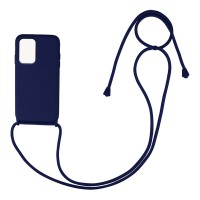 Θήκη Σιλικόνης με Κορδόνι CarryHang Sonique Xiaomi Redmi Note 11 Pro Plus 5G Μπλε Σκούρο