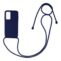 Θήκη Σιλικόνης με Κορδόνι CarryHang Sonique Xiaomi Redmi Note 11 Pro 4G/5G / Redmi Note 12 Pro 4G Μπλε Σκούρο
