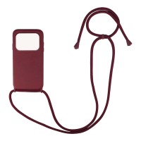 Θήκη Σιλικόνης με Κορδόνι CarryHang Sonique Xiaomi Poco M4 Pro 4G Μπορντό