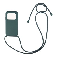 Θήκη Σιλικόνης με Κορδόνι CarryHang Sonique Xiaomi Poco M4 Pro 4G Πράσινο Σκούρο
