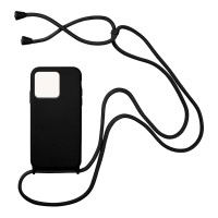 Θήκη Σιλικόνης με Κορδόνι CarryHang Sonique Xiaomi Redmi 10C Μαύρο