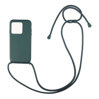 Θήκη Σιλικόνης με Κορδόνι CarryHang Sonique Xiaomi Redmi 10C Πράσινο Σκούρο