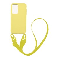 Θήκη Σιλικόνης με Strap CarryHang Sonique Xiaomi Redmi Note 11 Pro Plus 5G Κίτρινο