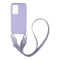 Θήκη Σιλικόνης με Strap CarryHang Sonique Xiaomi Redmi Note 11 Pro Plus 5G Λιλά