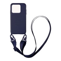 Θήκη Σιλικόνης με Strap CarryHang Sonique Xiaomi Redmi 10C Μπλε Σκούρο