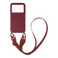 Θήκη Σιλικόνης με Strap CarryHang Sonique Xiaomi Poco M4 Pro 4G Μπορντό