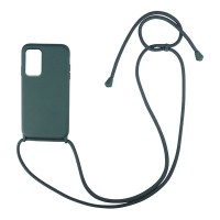 Θήκη Σιλικόνης με Κορδόνι CarryHang Sonique Samsung Galaxy A73 5G Πράσινο Σκούρο