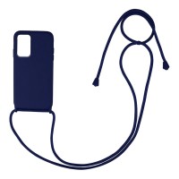 Θήκη Σιλικόνης με Κορδόνι CarryHang Sonique Samsung Galaxy A53 5G Μπλε Σκούρο