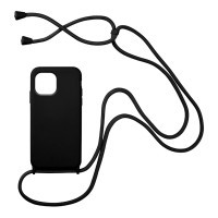 Θήκη Σιλικόνης με Κορδόνι CarryHang Sonique Samsung Galaxy A03 4G Μαύρο