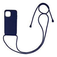Θήκη Σιλικόνης με Κορδόνι CarryHang Sonique Samsung Galaxy A03 4G Μπλε Σκούρο