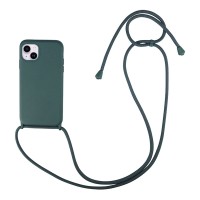 Θήκη Σιλικόνης με Κορδόνι CarryHang Sonique Apple iPhone 14 Πράσινο Σκούρο
