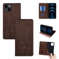 Θήκη Πορτοφόλι Vintage Magnet Wallet Sonique Apple iPhone 14 Καφέ