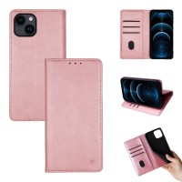 Θήκη Πορτοφόλι Vintage Magnet Wallet Sonique Apple iPhone 14 Ροζ Χρυσό