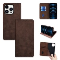 Θήκη Πορτοφόλι Vintage Magnet Wallet Sonique Apple iPhone 14 Pro Καφέ