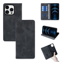 Θήκη Πορτοφόλι Vintage Magnet Wallet Sonique Apple iPhone 14 Pro Μαύρο