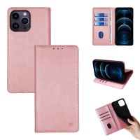 Θήκη Πορτοφόλι Vintage Magnet Wallet Sonique Apple iPhone 14 Pro Max Ροζ Χρυσό