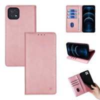 Θήκη Πορτοφόλι Vintage Magnet Wallet Sonique Samsung Galaxy A22 5G Ροζ Χρυσό