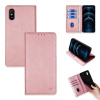 Θήκη Πορτοφόλι Vintage Magnet Wallet Sonique Xiaomi Redmi 9A / Redmi 9AT Ροζ Χρυσό