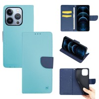 Θήκη Πορτοφόλι Sonique Trend Wallet Apple iPhone 13 Pro Σιέλ / Σκούρο Μπλε