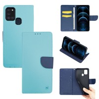 Θήκη Πορτοφόλι Sonique Trend Wallet Samsung Galaxy A21s Σιέλ / Σκούρο Μπλε