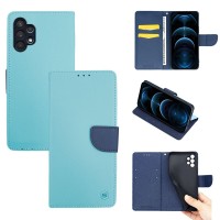 Θήκη Πορτοφόλι Sonique Trend Wallet Samsung Galaxy A32 4G Σιέλ / Σκούρο Μπλε