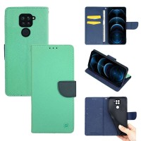 Θήκη Πορτοφόλι Sonique Trend Wallet Xiaomi Redmi Note 9 Βεραμάν / Σκούρο Μπλε