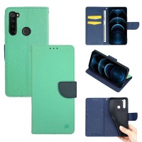 Θήκη Πορτοφόλι Sonique Trend Wallet Xiaomi Redmi Note 8T Βεραμάν / Σκούρο Μπλε