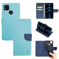 Θήκη Πορτοφόλι Sonique Trend Wallet Xiaomi Redmi 9C Σιέλ / Σκούρο Μπλε