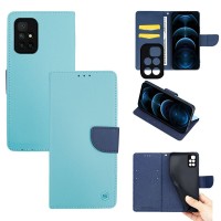 Θήκη Πορτοφόλι Sonique Trend Wallet Xiaomi Redmi 10 / Redmi 10 2022 Σιέλ / Σκούρο Μπλε
