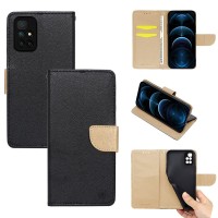 Θήκη Πορτοφόλι Sonique Trend Wallet Xiaomi Redmi 10 / Redmi 10 2022 Μαύρο / Χρυσό