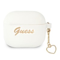 Θήκη Σιλικόνης Guess Charm Collection για AirPods 3 Λευκό