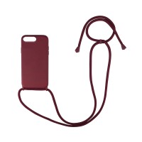 Θήκη Σιλικόνης με Κορδόνι CarryHang Sonique Apple iPhone 6/6s Plus Μπορντό