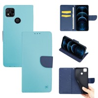Θήκη Πορτοφόλι Sonique Trend Wallet Xiaomi Redmi 10A Σιέλ / Σκούρο Μπλε