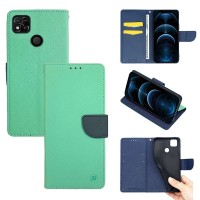 Θήκη Πορτοφόλι Sonique Trend Wallet Xiaomi Redmi 10A Βεραμάν / Σκούρο Μπλε