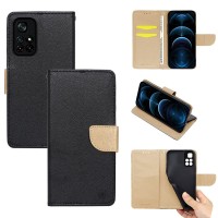 Θήκη Πορτοφόλι Sonique Trend Wallet Xiaomi Poco M4 Pro 5G / Redmi Note 11s 5g Μαύρο / Χρυσό