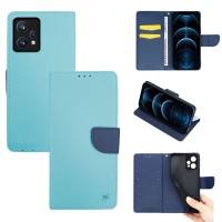 Θήκη Πορτοφόλι Sonique Trend Wallet Realme 9 4G / Realme 9 Pro Plus 5G Σιέλ / Σκούρο Μπλε