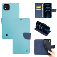 Θήκη Πορτοφόλι Sonique Trend Wallet Realme C11 2021 Σιέλ / Σκούρο Μπλε