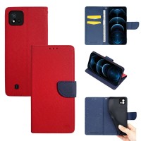 Θήκη Πορτοφόλι Sonique Trend Wallet Realme C11 2021 Κόκκινο / Σκούρο Μπλε