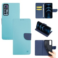 Θήκη Πορτοφόλι Sonique Trend Wallet TCL 30 / TCL 30+ Σιέλ / Σκούρο Μπλε