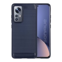 Θήκη Σιλικόνης Sonique Carbon Brushed Xiaomi Xiaomi 12 / Xiaomi 12X 5G Μπλέ
